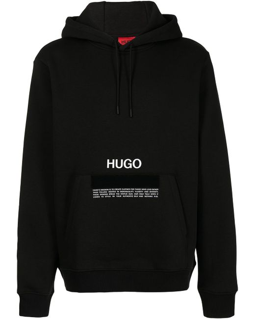 Hugo Boss logo print hoodie