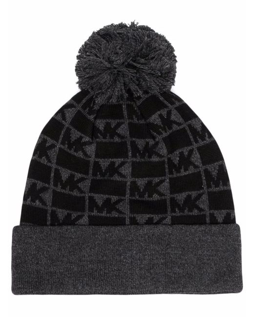 Michael Kors MK Checkerboard knitted hat
