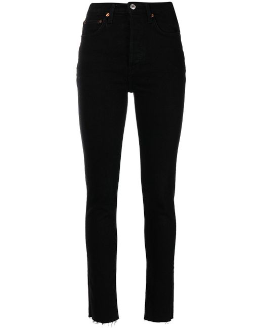 Re/Done high-rise skinny jeans