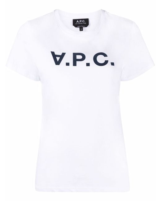 A.P.C. logo-print short-sleeve T-shirt