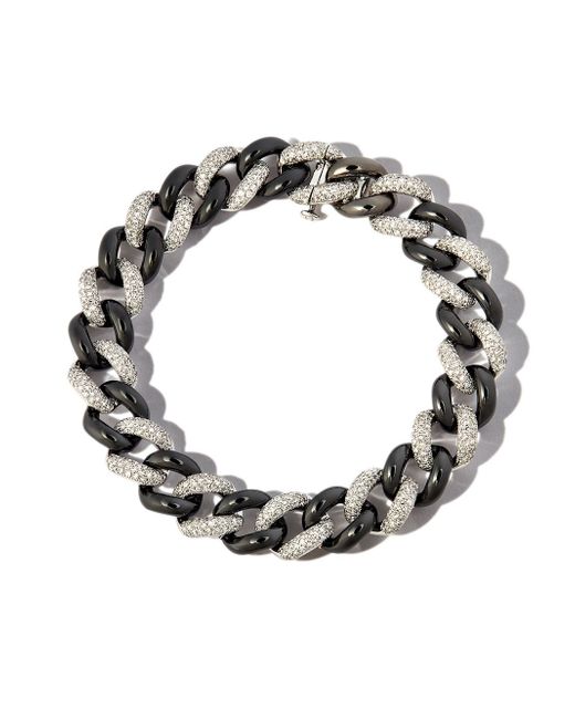 Shay 18kt curb-chain diamond bracelet