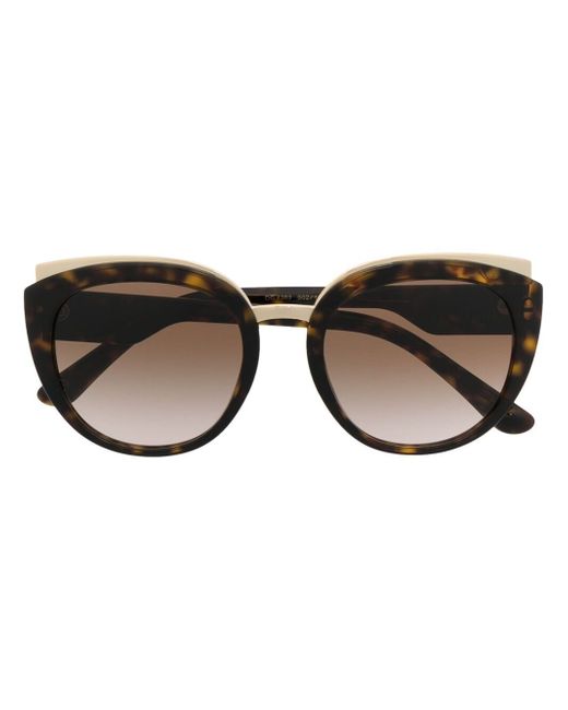 Dolce & Gabbana Print family round-frame sunglasses