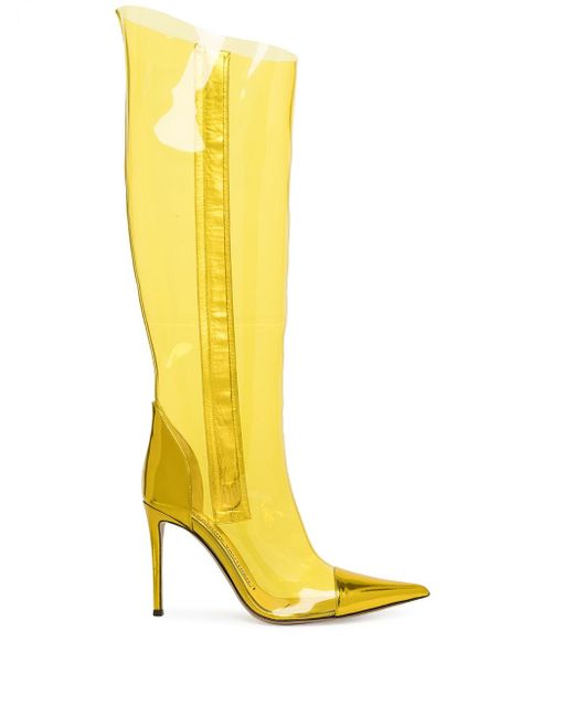 Alexandre Vauthier translucent knee-high boots