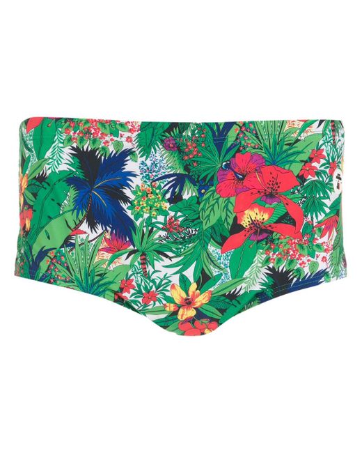 Amir Slama floral-print swimming trunks