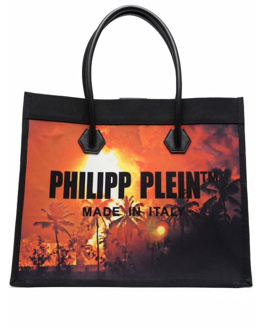 Philipp Plein Firewoods tote bag