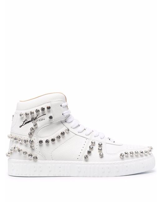 Philipp Plein crystal-studded high-top sneakers