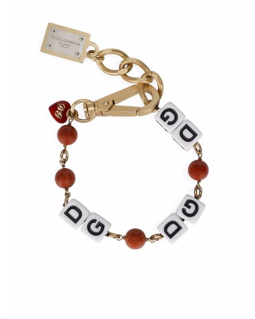 Dolce & Gabbana logo-bead bracelet