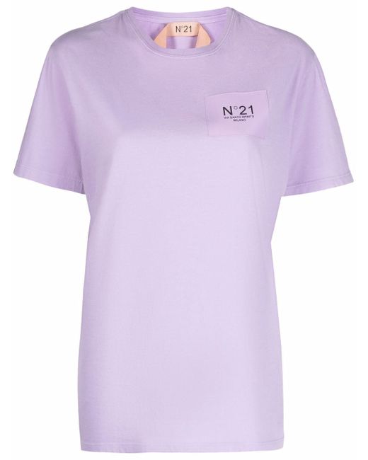 N.21 logo-patch short-sleeve T-shirt