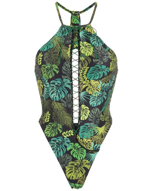 Amir Slama tropical print swimsuit