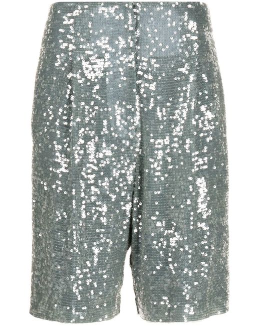 Lapointe sequin-embellished knee-length shorts