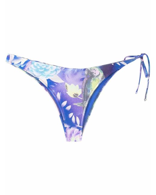 Moschino tropical-print bikini bottoms
