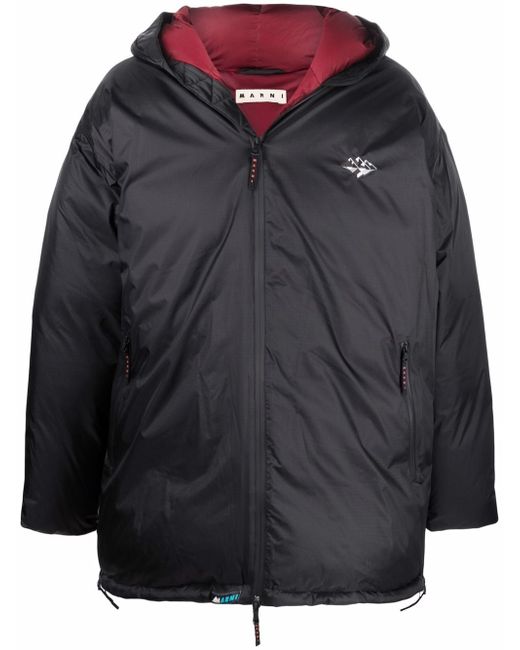 Marni oversized side-zip puffer coat