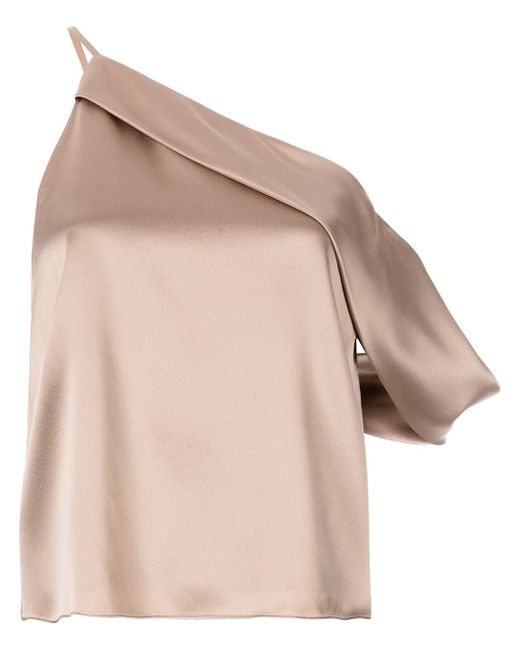 Michelle Mason draped cowl asymmetrical top