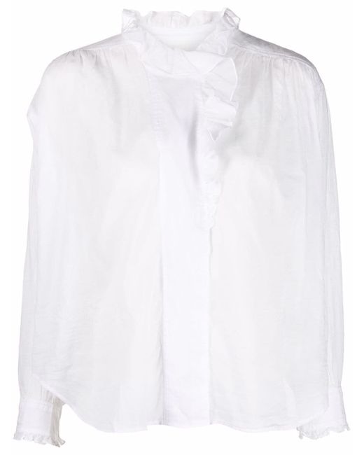 Isabel Marant Etoile ruffled high-neck blouse