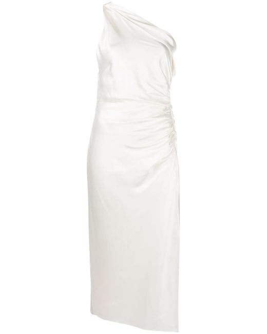 Michelle Mason asymmetric gathered dress