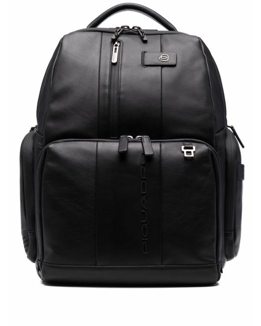 Piquadro logo-embossed backpack