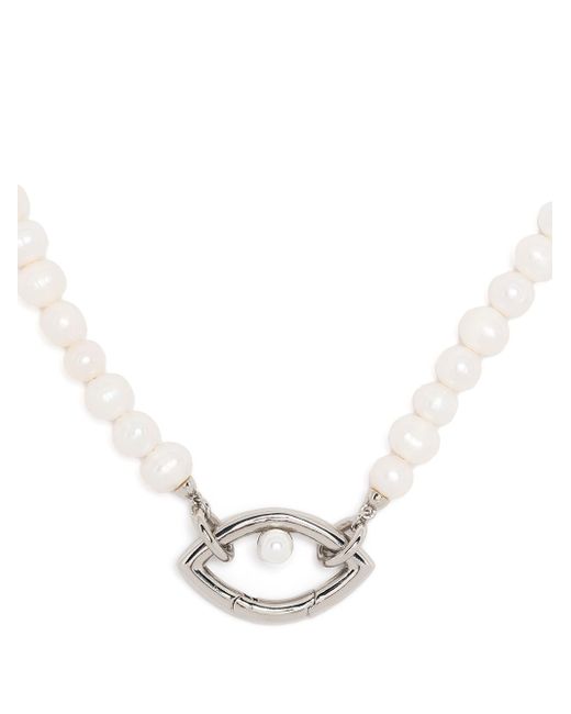 Capsule Eleven Eye pearl necklace