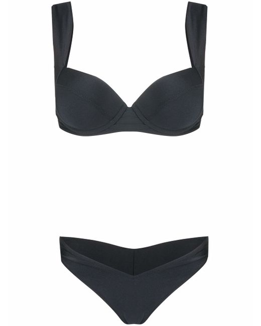 Noire Swimwear underwired lurex bikini set