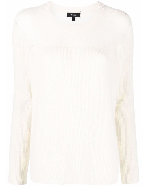 Theory ribbed-knit cashmere jumper