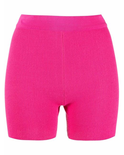 Jacquemus fine-ribbed knitted cycling shorts