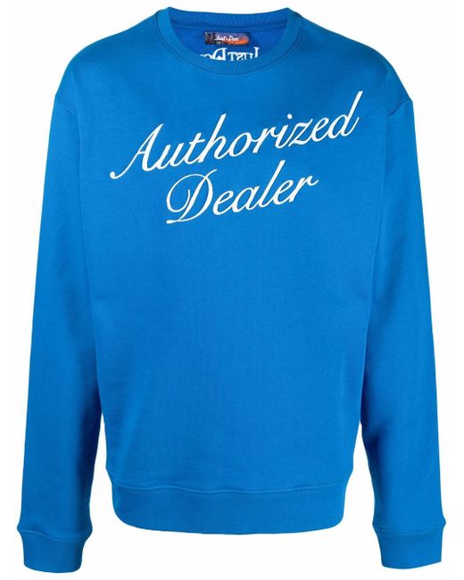 Just Don Authorized Dealer-print rib-trimmed sweatshirt