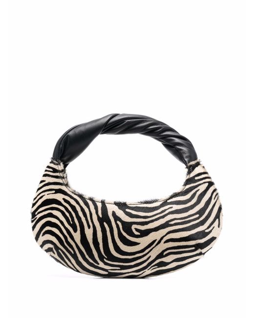 Rejina Pyo zebra-print curved shoulder bag