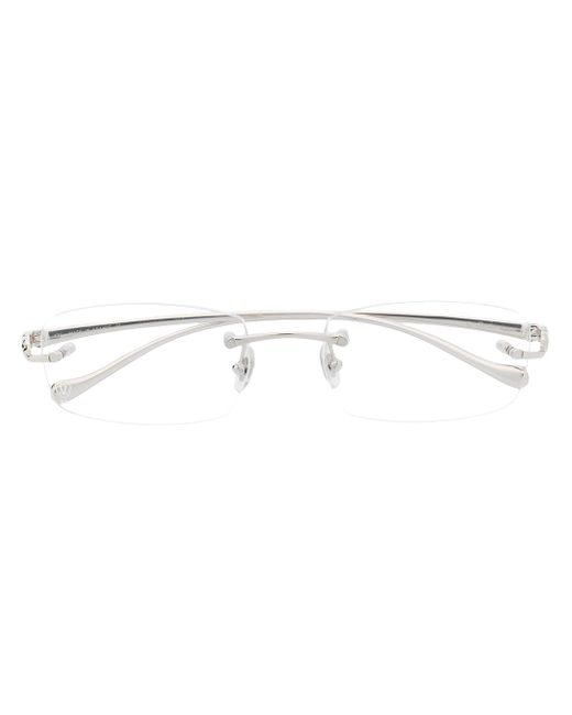 Cartier rimless rectangular-frame glasses