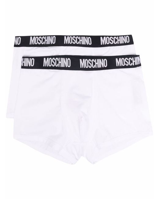 Moschino logo-waistband stretch-cotton boxers