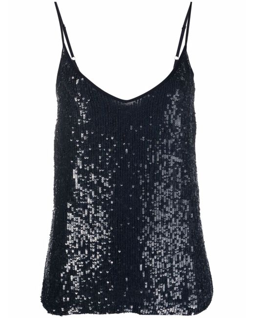 P.A.R.O.S.H. sequined sleeveless tank top