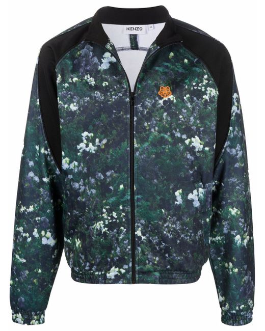 Kenzo floral-print zip-up jacket