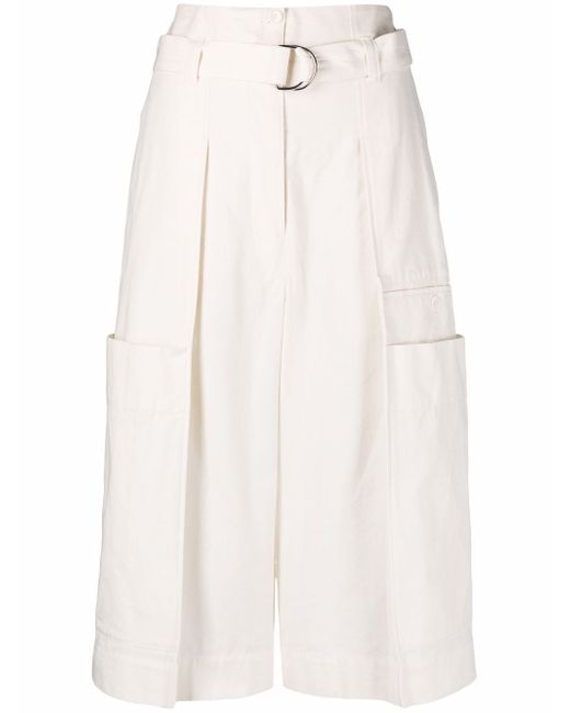 Lemaire belted capri shorts