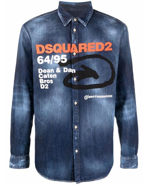 Dsquared2 logo-print shirt