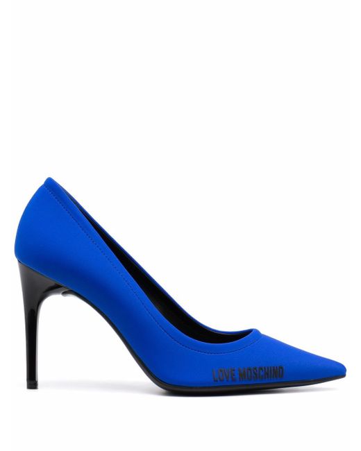 Love Moschino logo pointed pumps