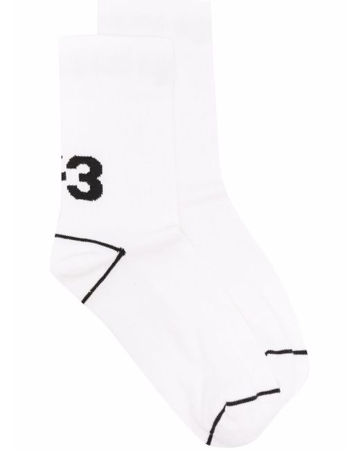 Y-3 logo detail tennis socks