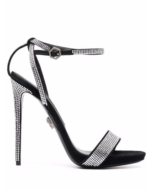 Philipp Plein crystal-embellished suede sandals