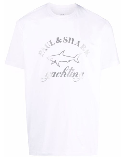 Paul & Shark logo-print cotton T-shirt