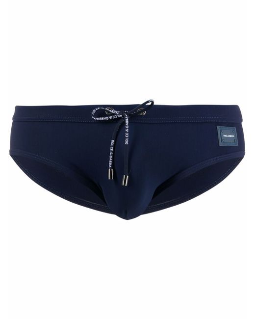 Dolce & Gabbana logo-print drawstring swim trunks