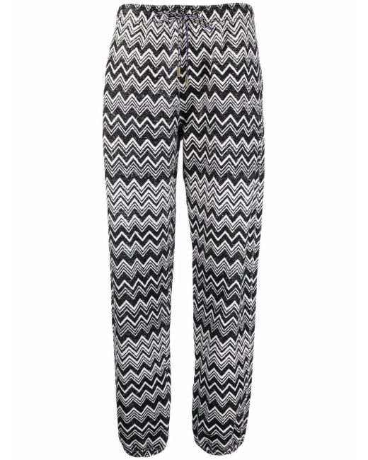 Missoni crochet-knit wide-leg trousers