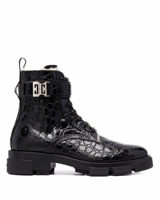 Givenchy 4-G buckle combat boots