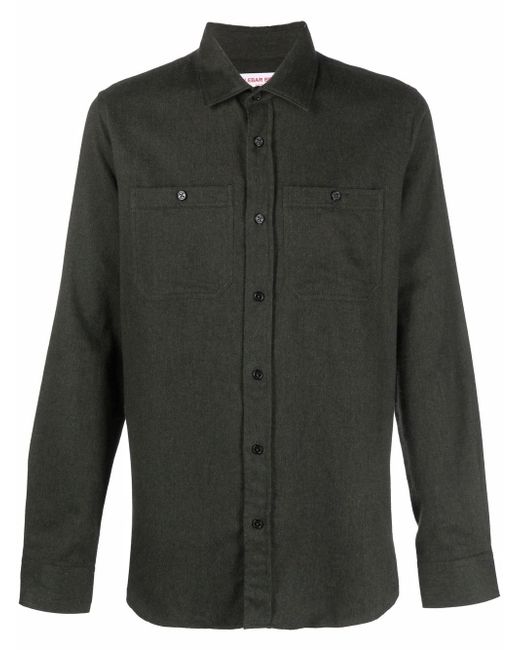 Orlebar Brown long-sleeve flannel shirt