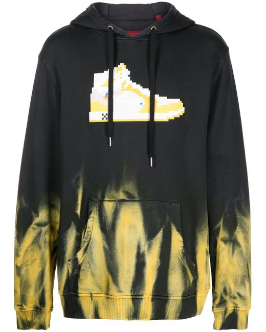 Mostly Heard Rarely Seen Canary tie-dye pullover hoodie