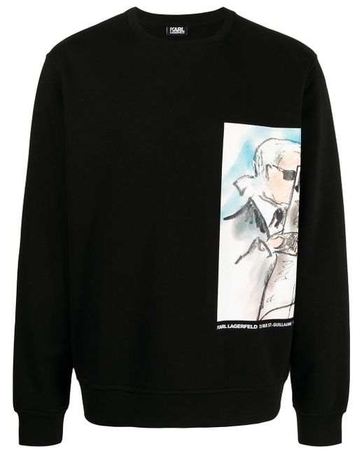 Karl Lagerfeld graphic-print crew-neck sweatshirt