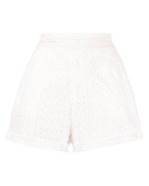 Ermanno Scervino floral-lace detail shorts