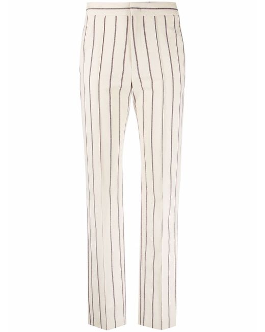 Isabel Marant stripe-print slim-fit trousers