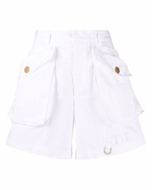 Dsquared2 high-waisted cotton shorts