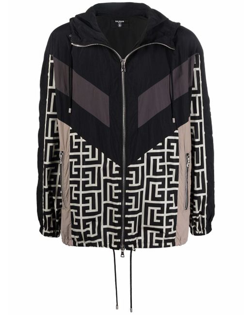 Balmain signature geometric-print jacket