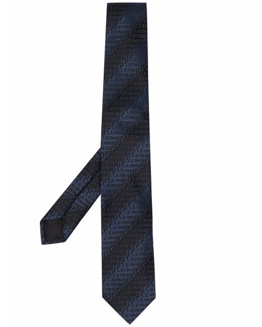 Philipp Plein logo-print silk tie