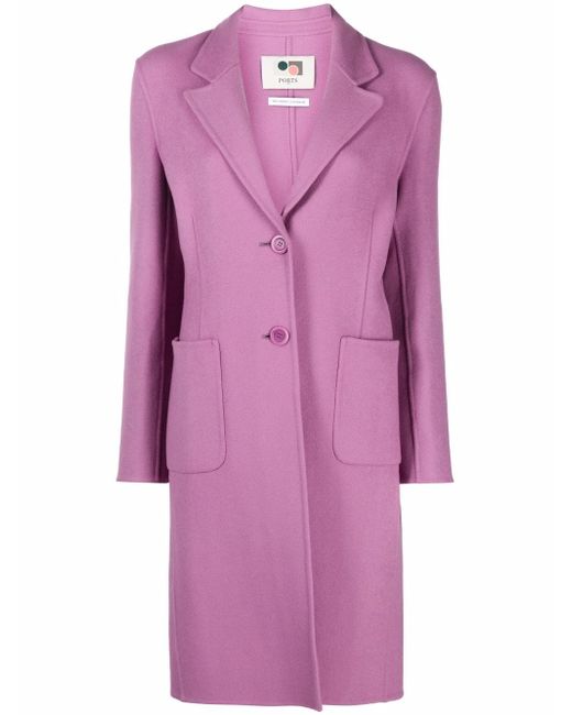 Ports 1961 single-breasted midi coat