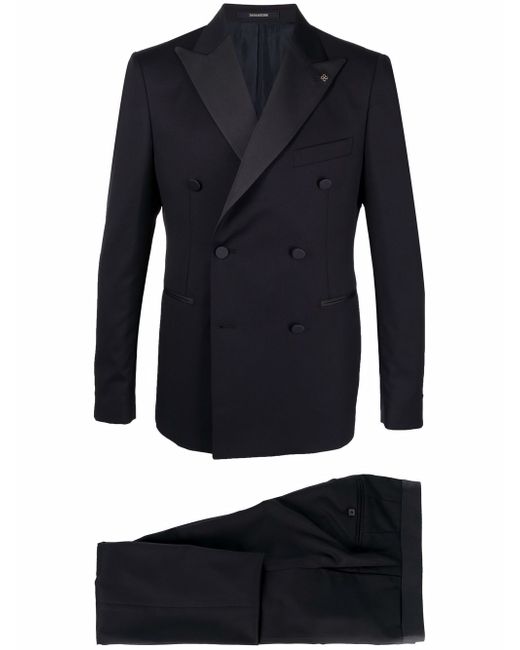 Tagliatore fitted double-breasted suit