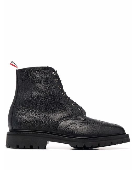Thom Browne lace-up brogue boots